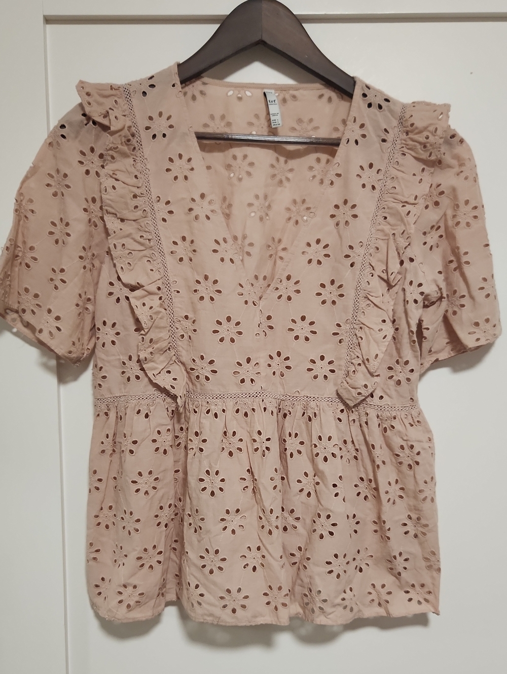 Zara Trf Eyelet Ruffle Top - Picture 6 of 9